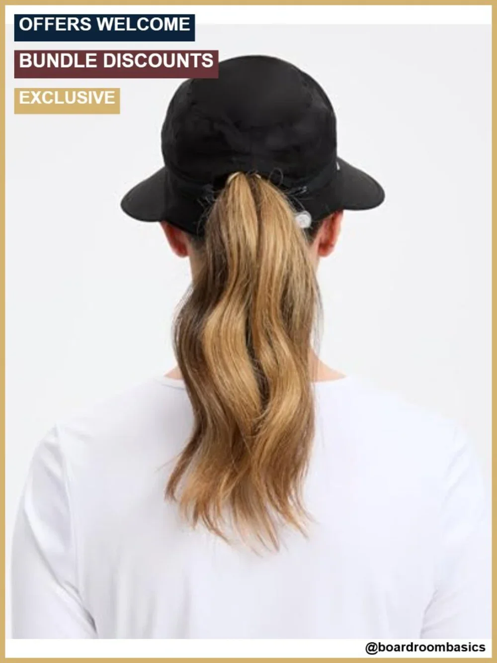 UPF 50+ Convertible Sun Visor Hat with Sweatband - Lightweight, Packable,